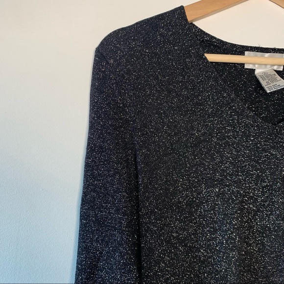 Rena Rowan Silk & Metallic Sparkle Top - Picture 1 of 10